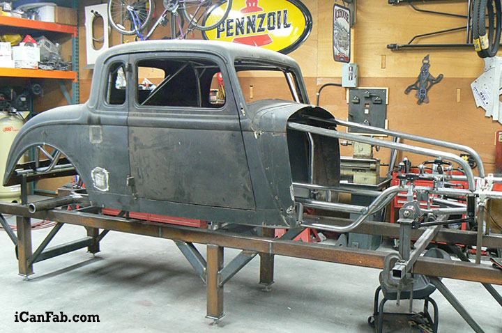 Nostalgia Chassis is being built for this coupe